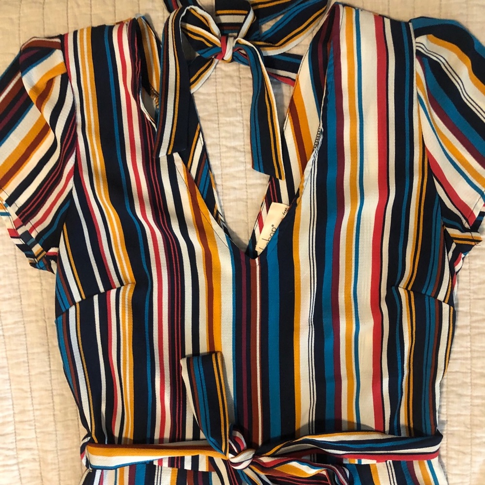 Striped jumpsuit